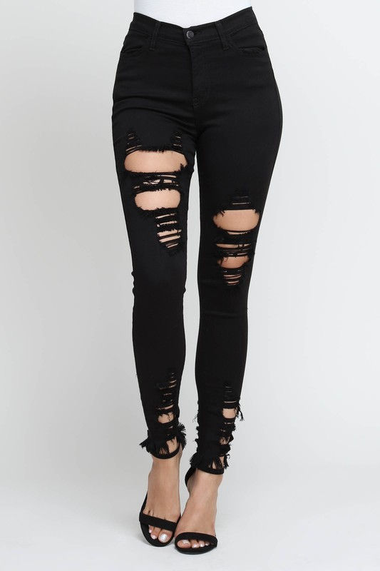 Thumbnail: Gang Gang High Waist Fitted Jeans