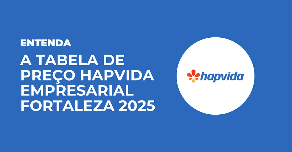 Tabela de preço Hapvida Empresarial Fortaleza 2025