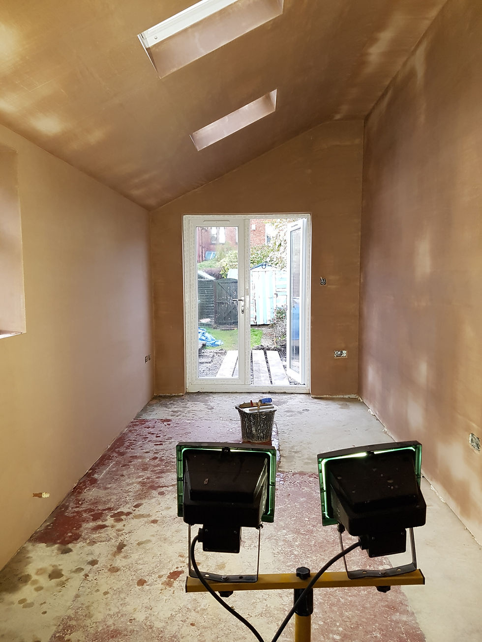 Plastering extension