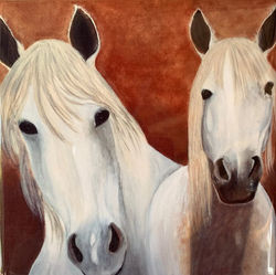 Two White Horses