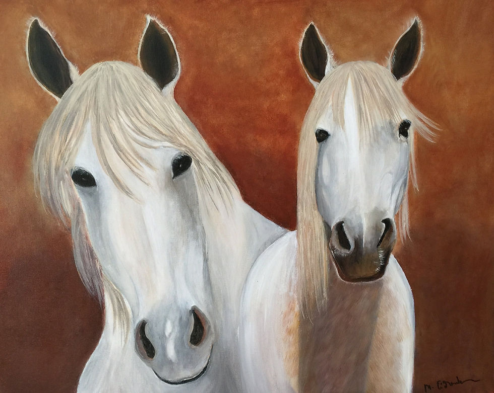 2 White Horses