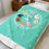 Thumbnail: Kawaii Ateez Mascot Plush Blanket for Ateez + Atiny, Kpop Decor