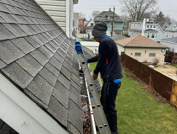 Gutter guard cleaning