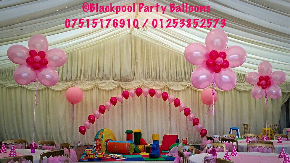 Birthday Display & Balloon Flowers