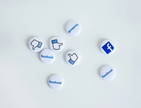 buttons for Facebook logos