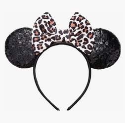 leopard print minnie ears