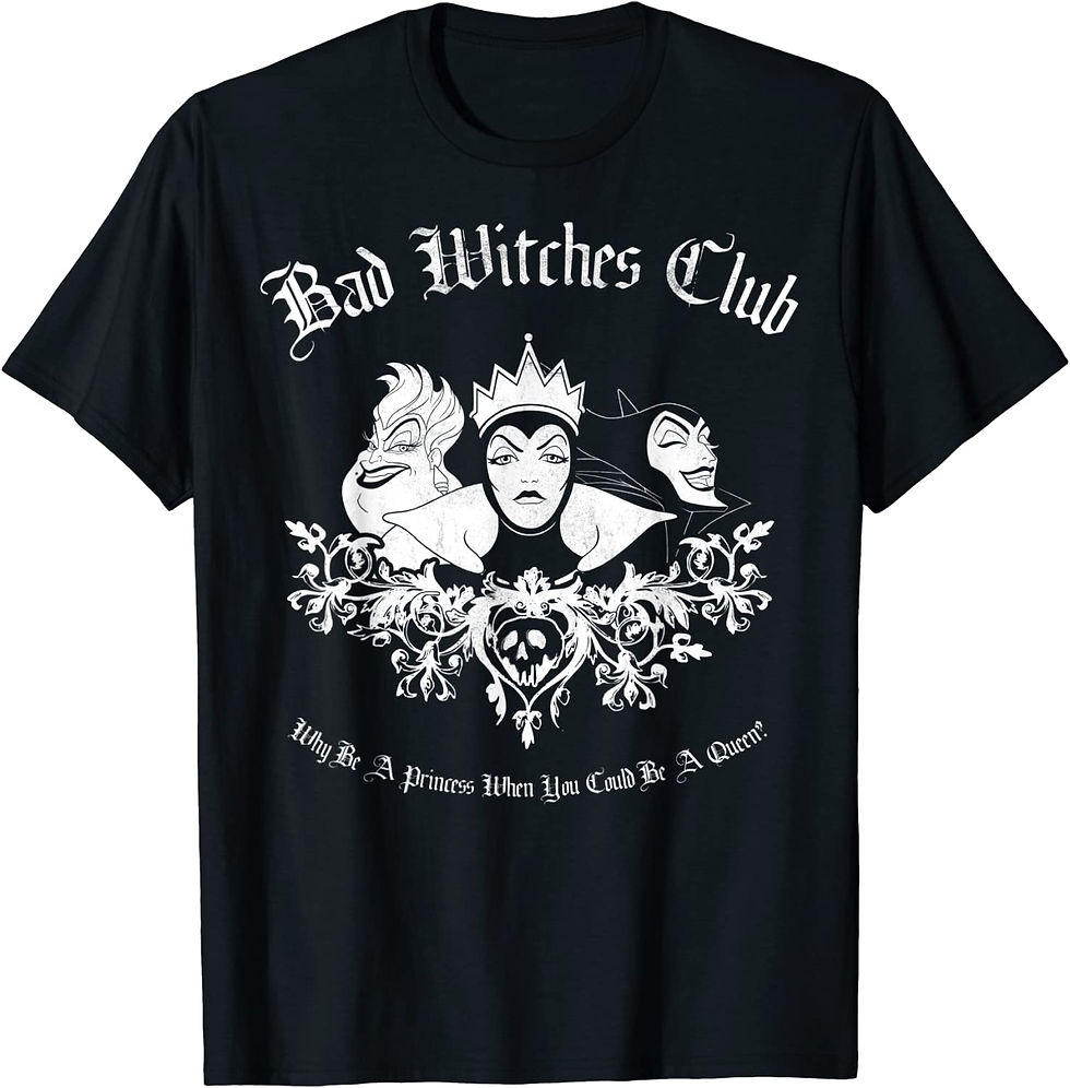 Disney Villains Bad Witches Club Group Shot Graphic T-Shirt