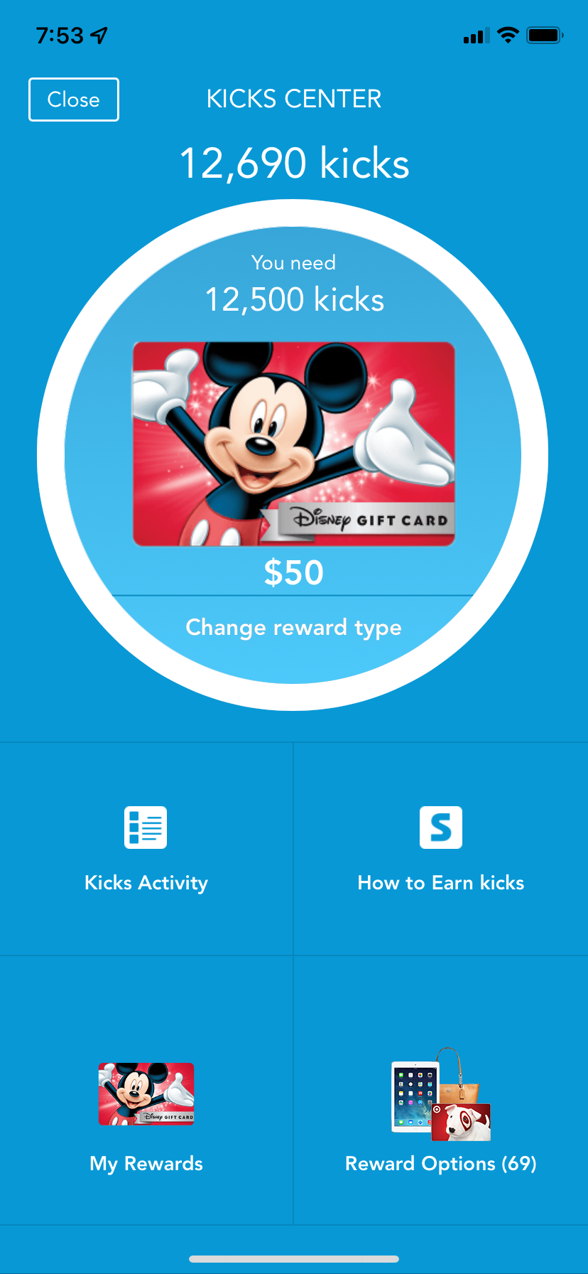 Shopkick Disney gift cards