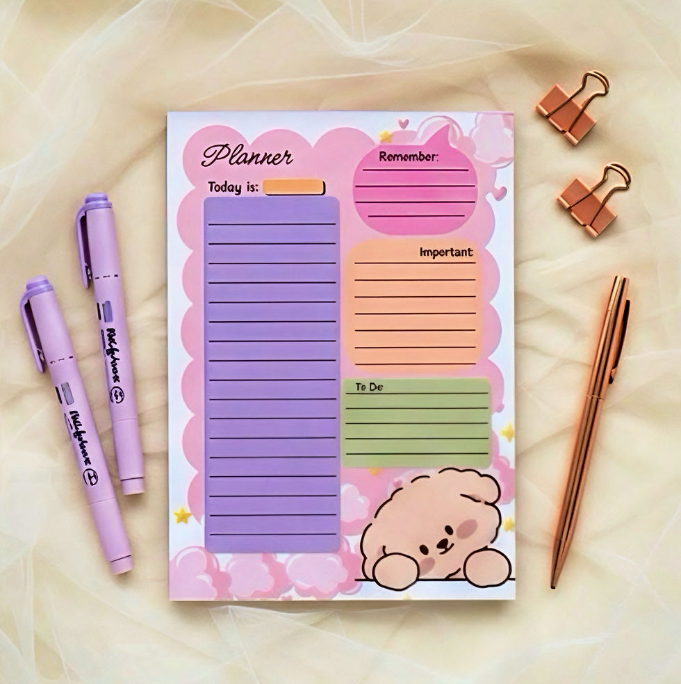 Thumbnail: Cute Puppy Kawaii Notepad Set