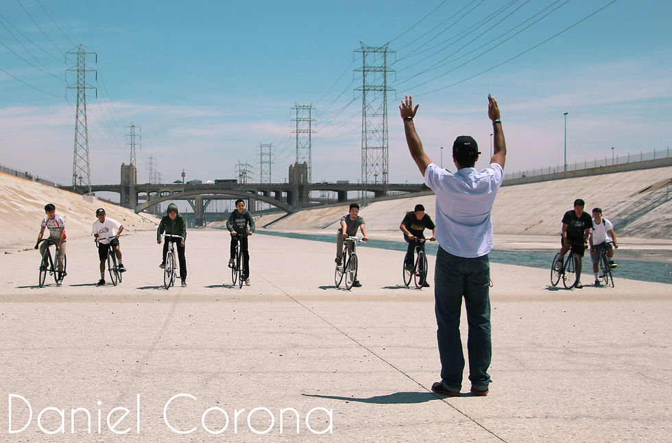 Bike Race in LA River