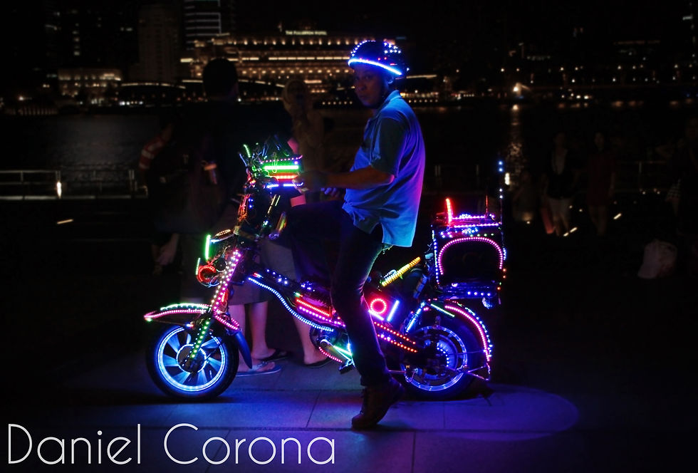 Light up bike