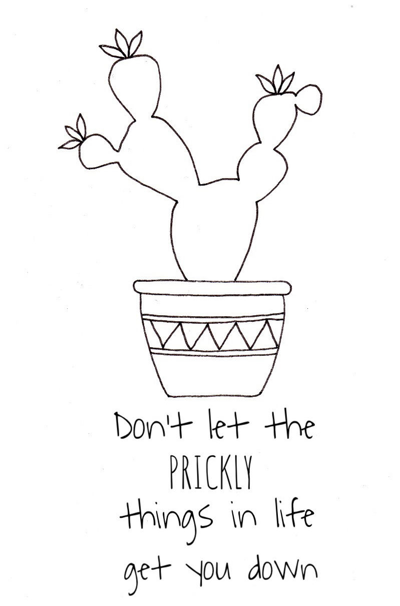 Prickly Things Art Template