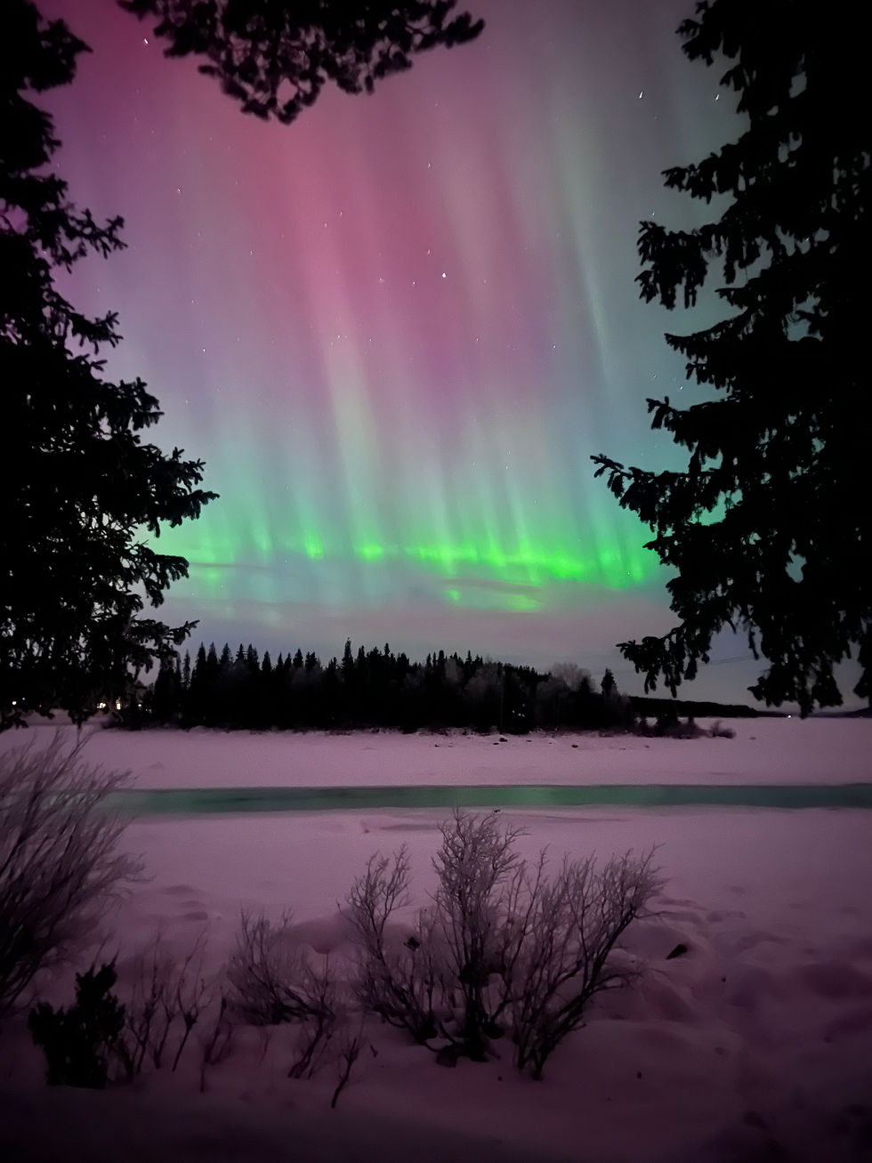 Northern lights in Kiruna 2025