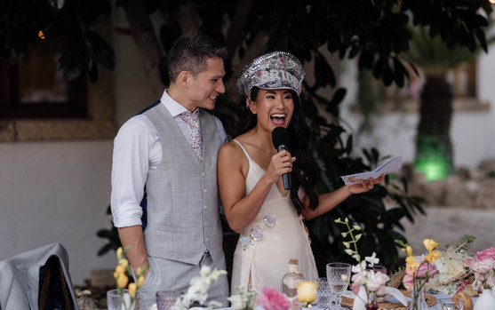 bride wedding speeches - Wedding in Tenerife - Licandro Weddings - Tenerife Wedding Planners - Fi