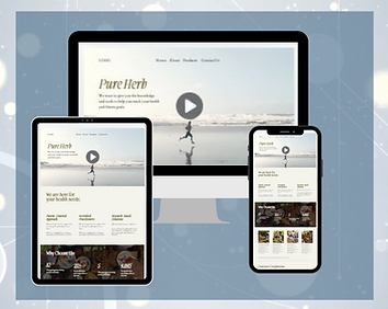 website design - pure herb