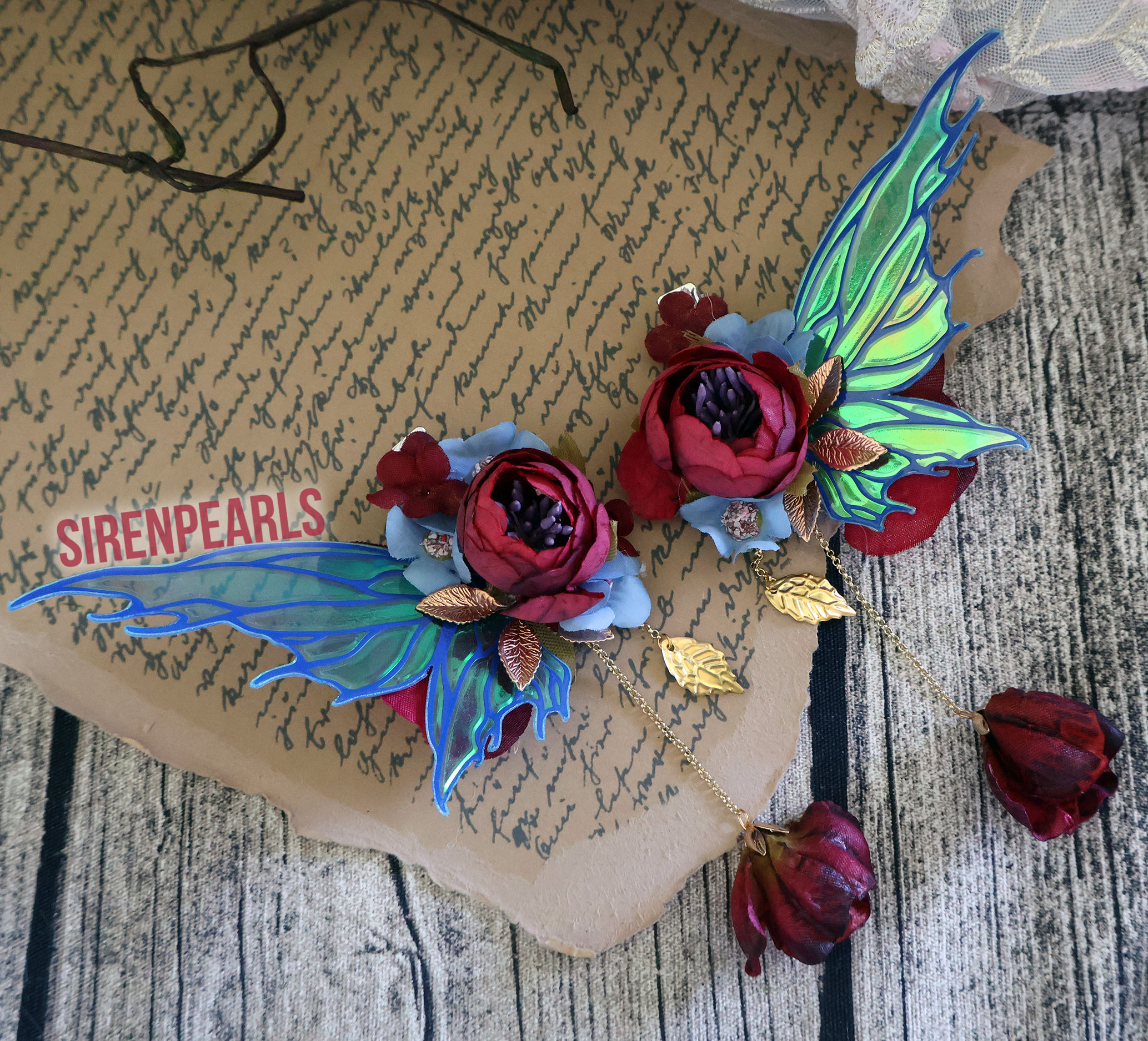 Feen Haarclip "Velvet Sapphire"