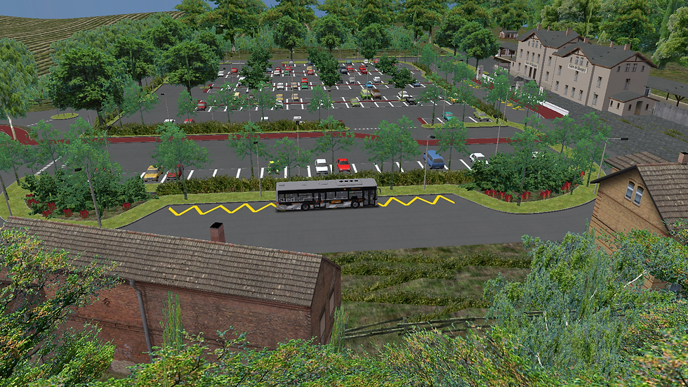 La gare de Mergny et son parking
