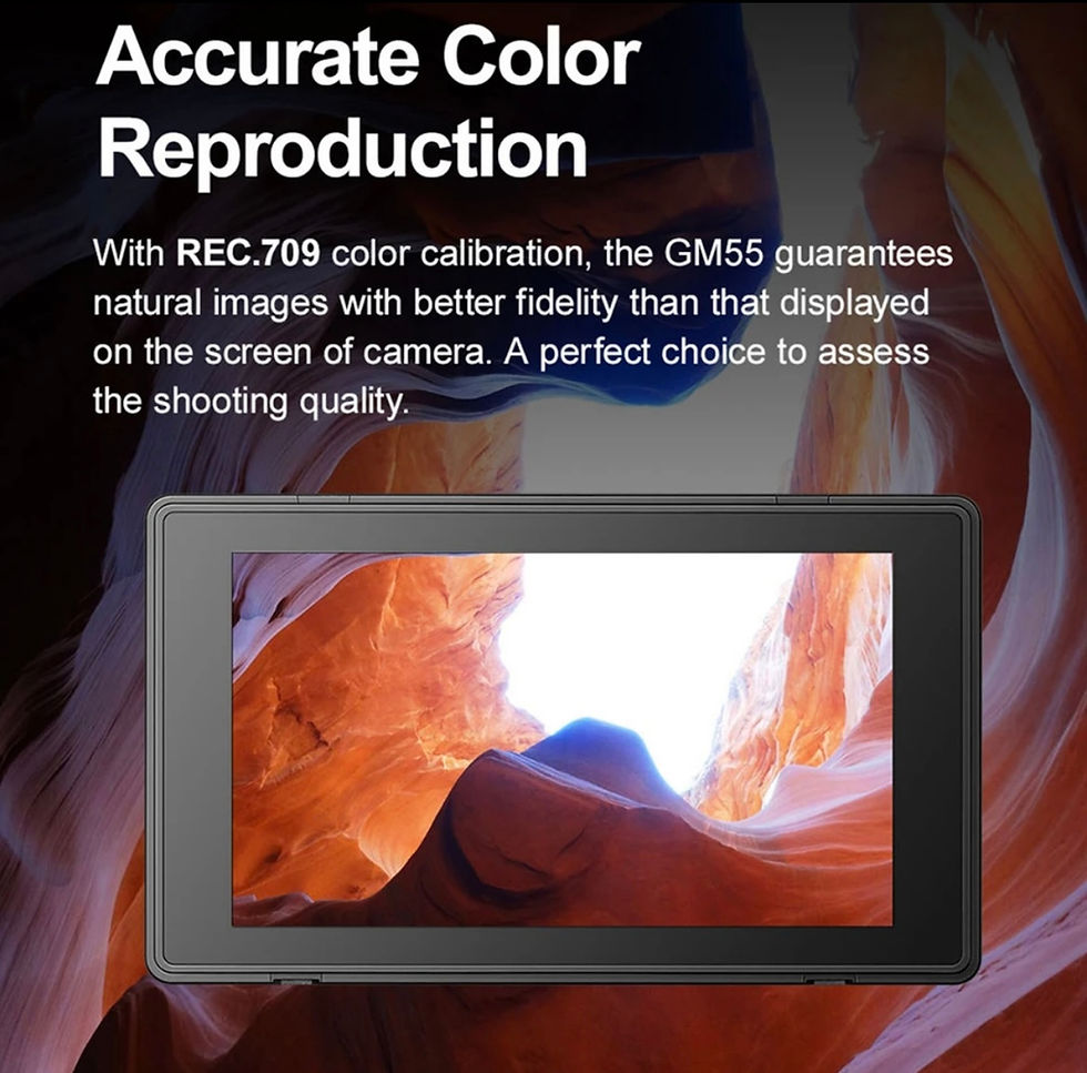 Thumbnail: Godox GM55 5.5"4K HDMI Touchscreen On-Camera Monitor GM55