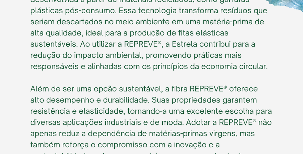 Produtos sustentáveis - Repreve