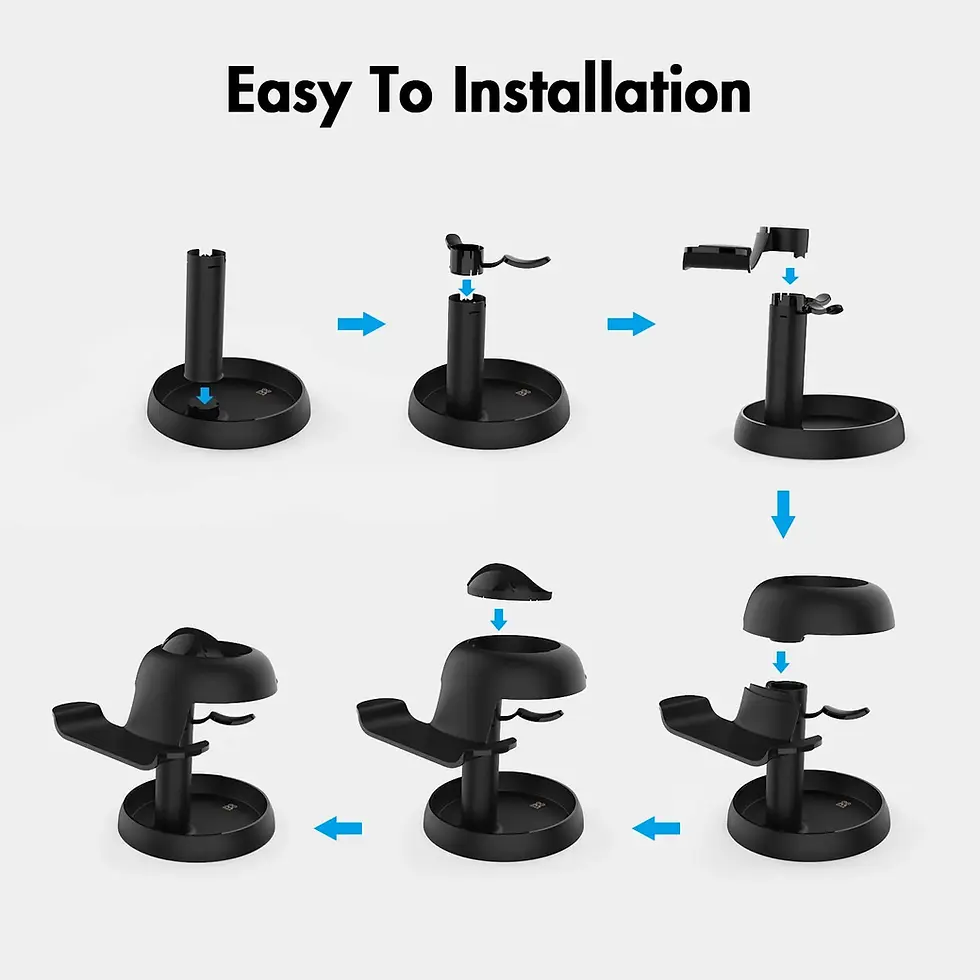 Easy To Installation steps for Meta Quest accessory stand