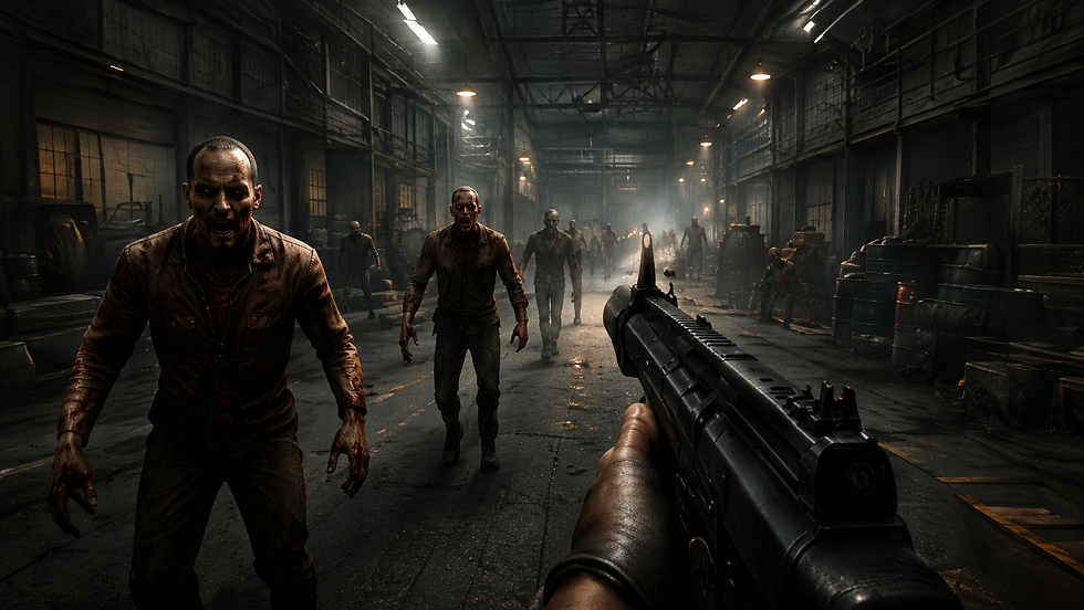 The Drive Behind Home Daddy VR zombie survival gameplay.