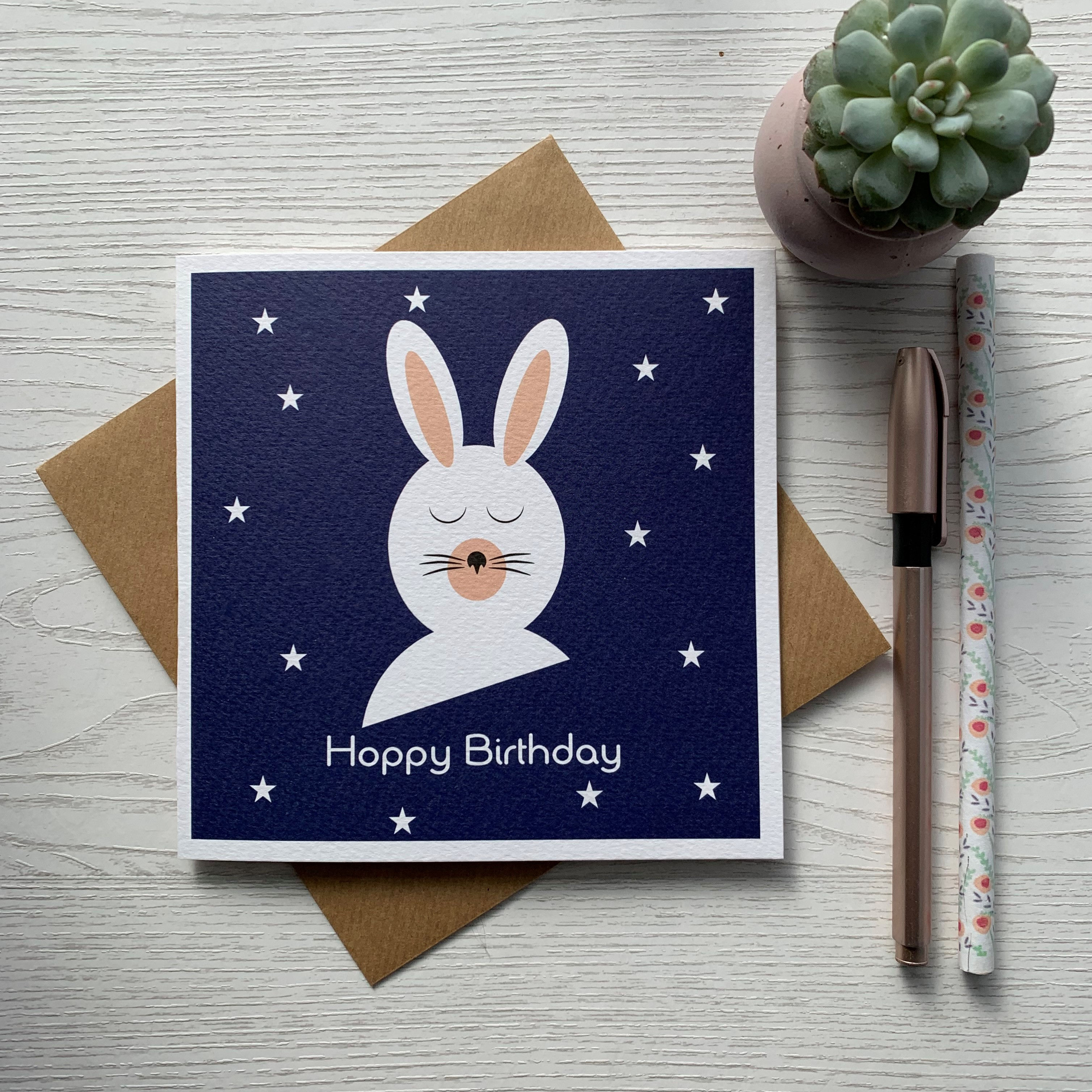 Bunny Birthday Card