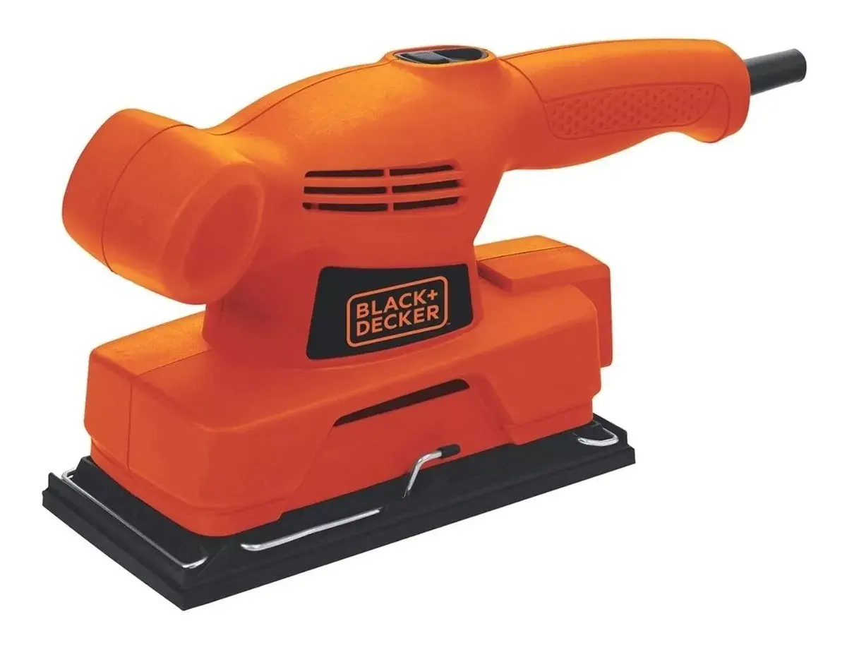 Lijadora orbital Black+Decker CD455 naranja y negra 50Hz 138W 220V