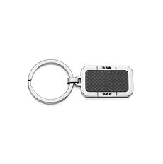 Meeste võtmehoidja terasest, süsinikkiust ja mustast tsirkooniumist võtmehoidja kollektsioonist Comete Sieraden Keyring Collection