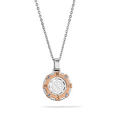 Collana da uomo con Timone in Acciaio e pvd rosè della collezione Navy di Comete Gioielli