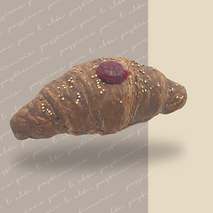 Brioches vegana riso venere chinoa e confettura lampone
