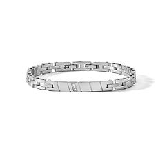 Herrenarmband aus Stahl mit weißen Diamanten aus der Senior-Kollektion von Comete SCHMUCK