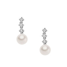 Girocollo Filo Perle con Oro e Diamanti Trilogy Perle d'Amore Comete Gioielli