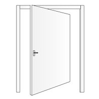 disegno stilizzato di porta interna rototraslante su misura