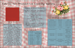 Fabric for Protective Cooking Aprons