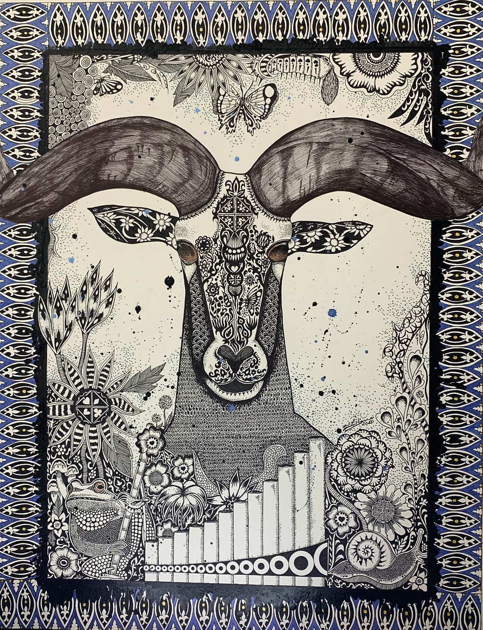 From top of the mountain (Original art)