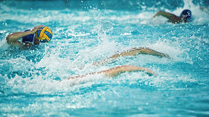 Water polo player shooting