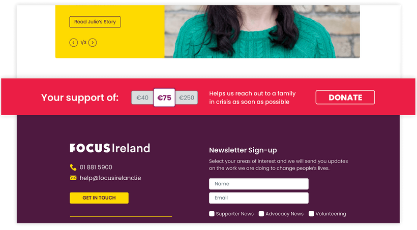 Visual Cues to Donation