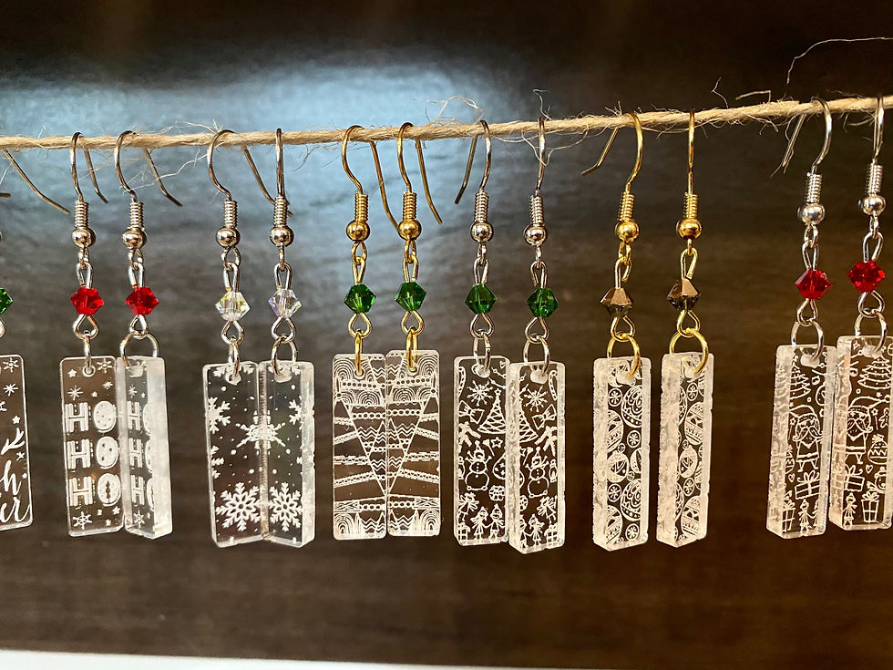 Thumbnail: *FILE ONLY* Winter Earrings SVG File *NOT A PHYSICAL PRODUCT*