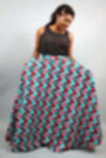 interlock, Ankara peplum skirt
