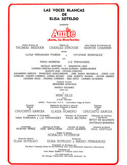 Programa de mano - Playbill