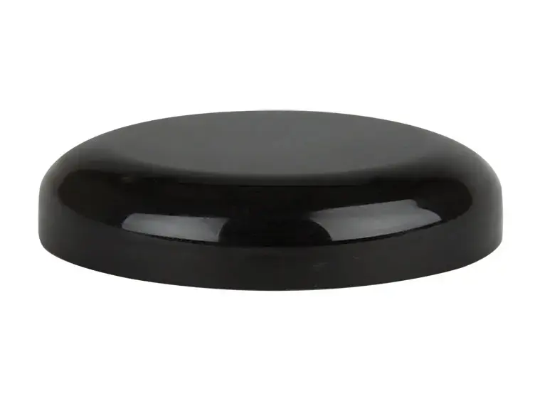 Black smooth domed cap, 89/400