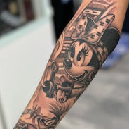 tattoo tattoo black and grey toronto tattoo blackandgrey tattoo tattoo tattoo montreal toronto edmonton calgary inkthesix mondiale de tatouage gods of ink st.john's tattoo show blackandgrey realism sleeve realistic illustrative gangster gang disney minniemouse waltdisney gun mafia criminal inkthe6 inkthesix