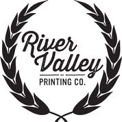 RIVER VALLEY PRINTING CO. FOR TATTOOERS AND TATTOO ARTIST LOGO WITH 2 STEMS OF WHEAT