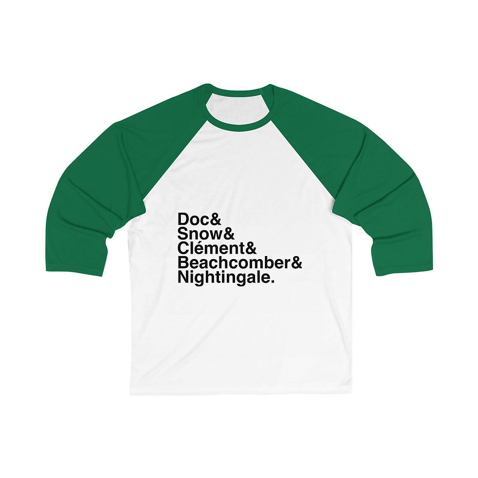 Thumbnail:  Baseball Tee - Vintage Canadian Tattoo Artist History Baseball Tee