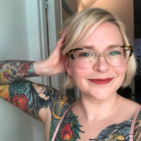 Photo of Rebecca Guinard from montreal tattoo artist and jeweler for tattoo artists