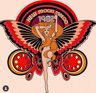 new moon tattoo butterfly girl by milena tattooer fusco . new moon tattoo ottawas legendary and oldest tattoo studio