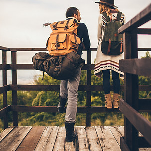Backpackers on Deck