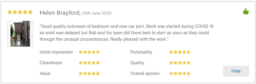 review for  Greenwood builders in stoke on Trent 