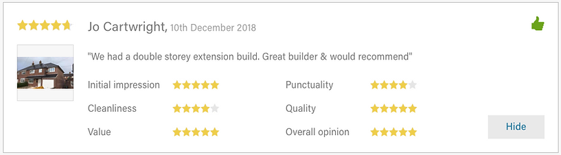 review for  Greenwood builders in stoke on Trent 
