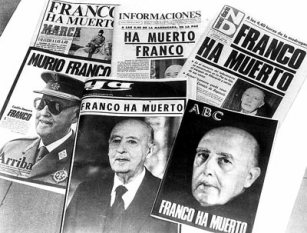 Franco has died - Newspaper headlines